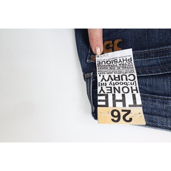 New Joe's Jeans Womens 26 The Honey Booty Fit Curvy Flared Wide Leg Denim Jeans - Picture 14 of 15